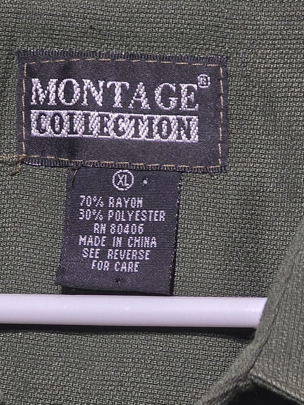 Montage Collection Green Button-Down Shirt - Picture 3 of 3